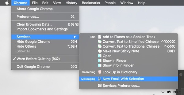 Cách thêm tùy chọn vào menu dịch vụ của macOS 