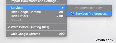 Cách thêm tùy chọn vào menu dịch vụ của macOS 