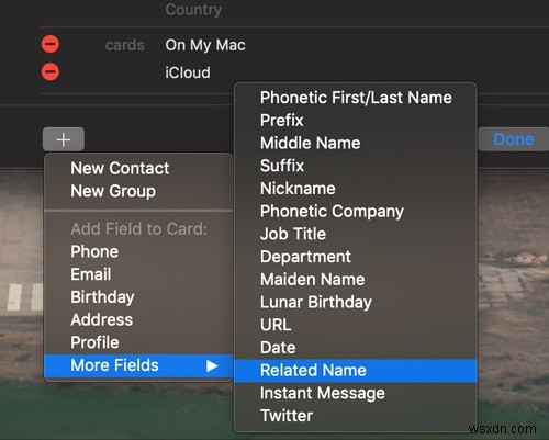 Cách thêm mối quan hệ vào một số liên lạc trên máy Mac của bạn 