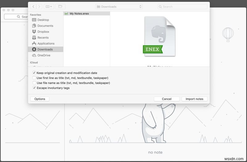 Cách di chuyển ghi chú của bạn từ Evernote sang Bear 