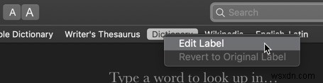 Tùy chỉnh ứng dụng Từ điển trên macOS 