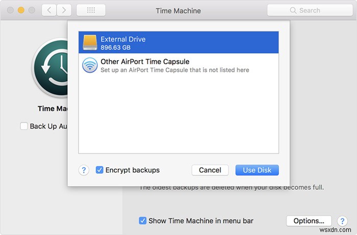 Cách thiết lập Cỗ máy thời gian để sử dụng nhiều ổ đĩa để sao lưu trong máy Mac 