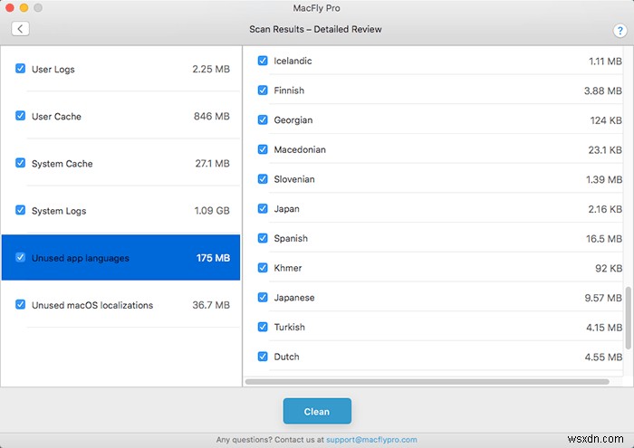 Lấy lại dung lượng trên máy Mac của bạn với MacFly Pro 