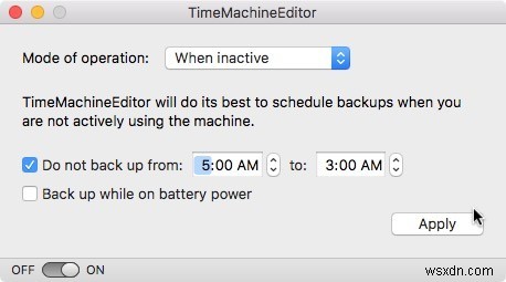 Cách sửa đổi lịch trình sao lưu cỗ máy thời gian cho Mac 