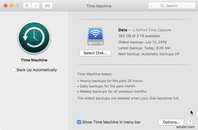Cách sửa đổi lịch trình sao lưu cỗ máy thời gian cho Mac 