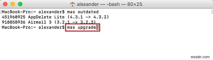 Cách cập nhật ứng dụng bằng Terminal trên máy Mac 