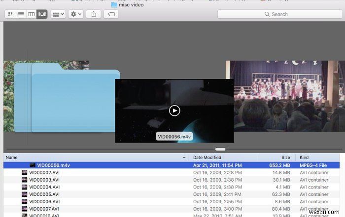 Xem trước video với Quicklook trong Mac’s Finder 