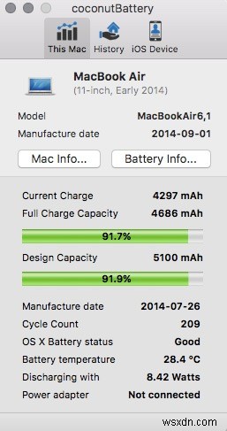 Cách chạy chẩn đoán pin iPhone trên máy Mac 