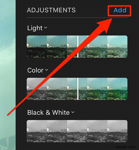Cách bật cài đặt điều chỉnh bổ sung trong Photos cho Mac 