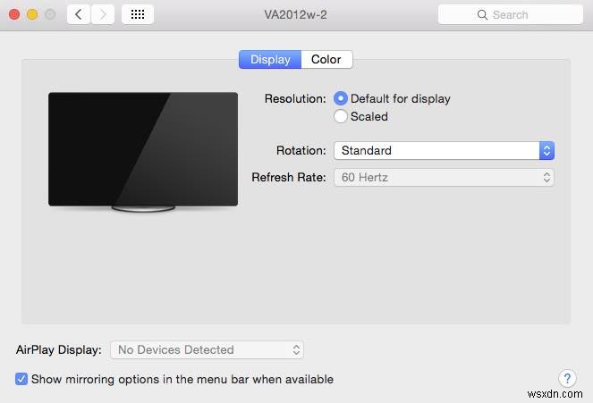 Đặt độ phân giải tùy chỉnh cho màn hình trong Mac OS X 