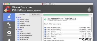 CCleaner cho Mac:Tốt như Windows? 