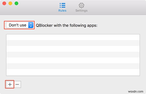 QBlocker giúp bạn vô tình ngừng thoát ứng dụng 