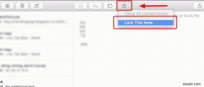 Cách khóa Apple Notes bằng Touch ID và mật khẩu 