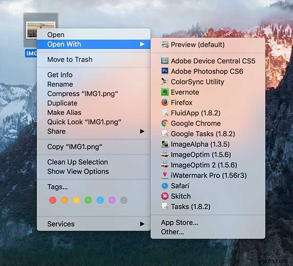 Cách mở tệp trong các ứng dụng khác nhau trên máy Mac của bạn 