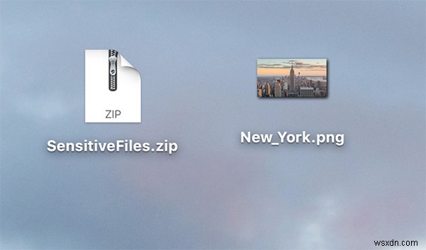 Cách ẩn tệp lưu trữ ZIP trong tệp hình ảnh trên máy Mac 