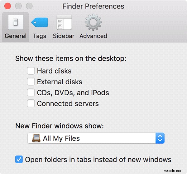 Cách ẩn các biểu tượng thiết bị trên máy tính Mac 
