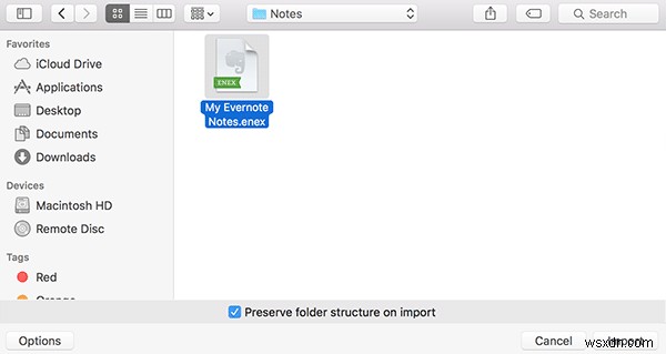 Cách chuyển ghi chú từ Evernote sang Apple Notes 