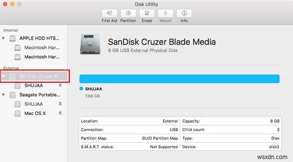 Cách định dạng ổ đĩa ngoài trong OS X 