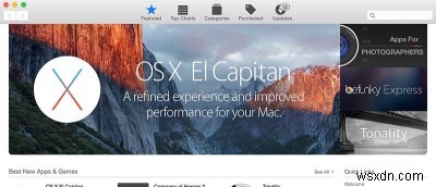 Cách ẩn Biểu ngữ cập nhật OS X El Capitan trong Mac App Store 