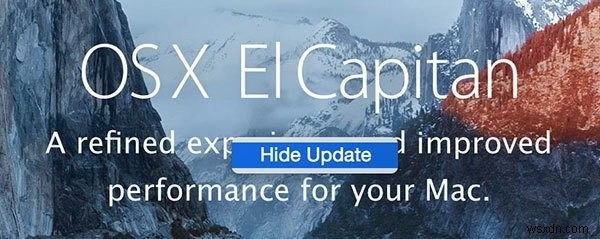 Cách ẩn Biểu ngữ cập nhật OS X El Capitan trong Mac App Store 