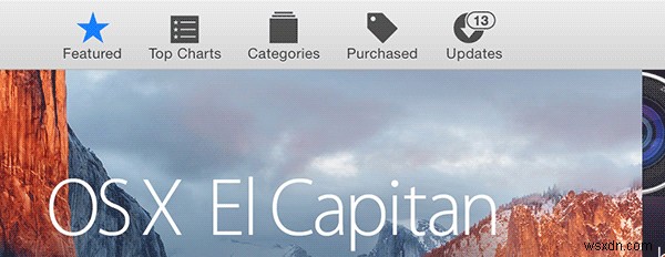 Cách ẩn Biểu ngữ cập nhật OS X El Capitan trong Mac App Store 