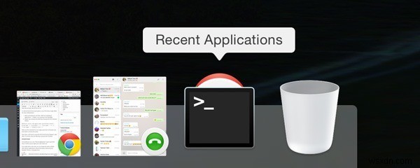 Cách thêm một ngăn xếp các mục gần đây vào Dock của bạn trong OS X 