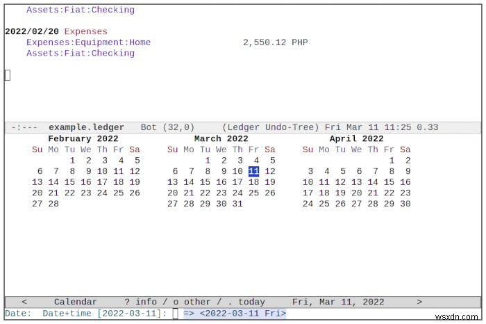 Cách quản lý tài chính của bạn với Chế độ sổ cái trong Emacs 