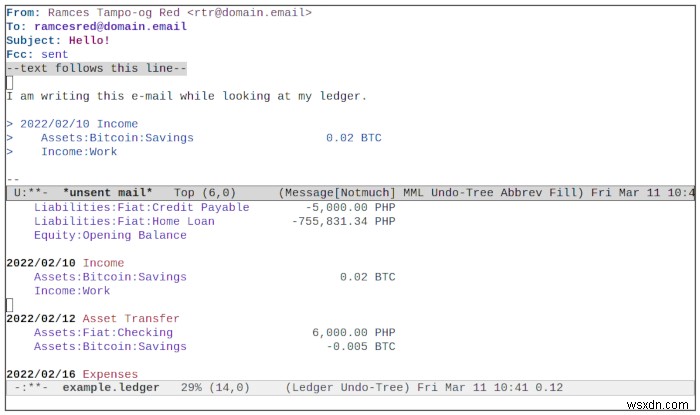 Cách quản lý tài chính của bạn với Chế độ sổ cái trong Emacs 