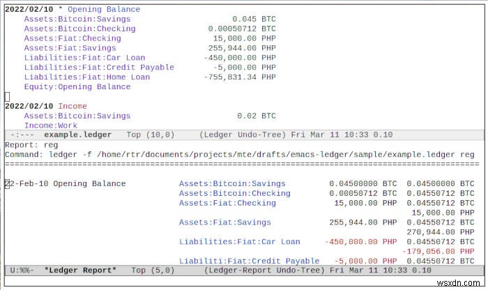 Cách quản lý tài chính của bạn với Chế độ sổ cái trong Emacs 