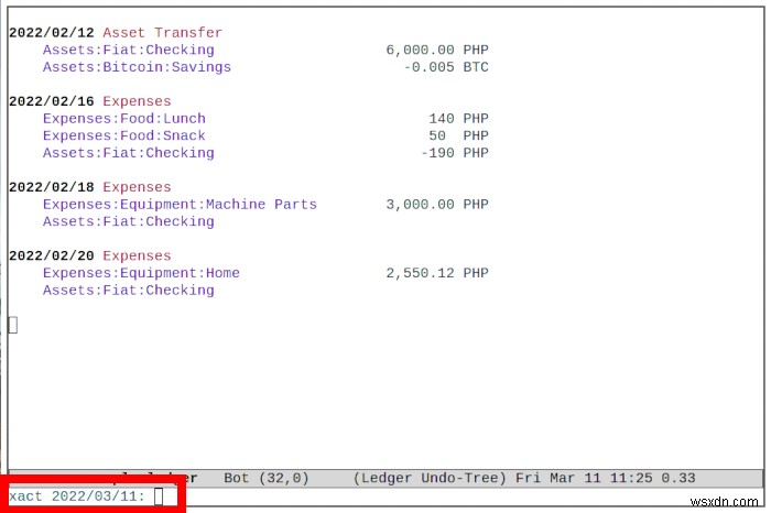 Cách quản lý tài chính của bạn với Chế độ sổ cái trong Emacs 