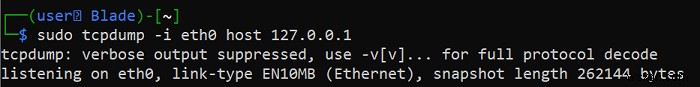 Cách sử dụng tcpdump để chụp gói 