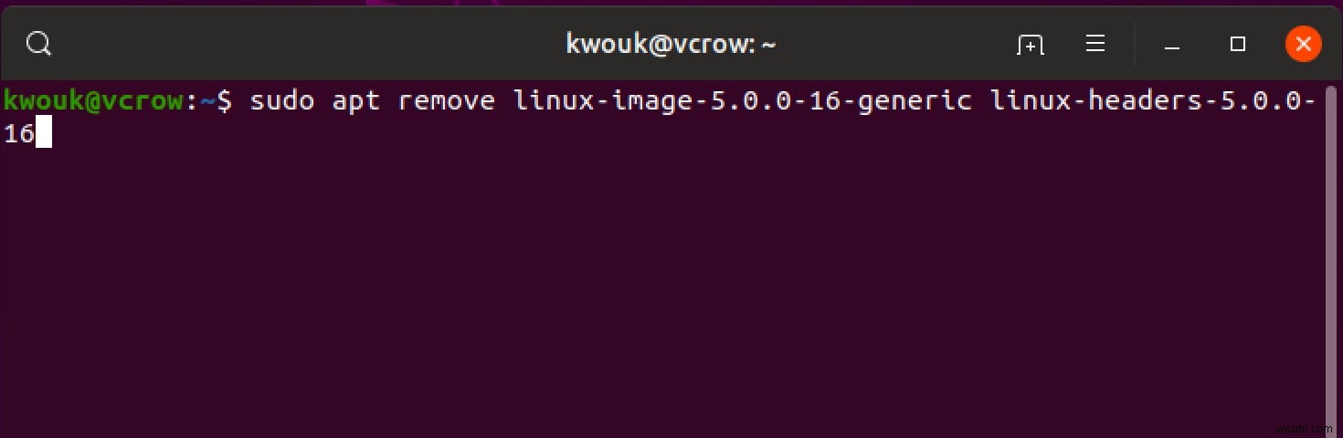 Cách hạ cấp nhân trong Linux 