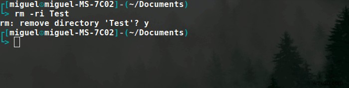 Cách xóa thư mục trong Linux 