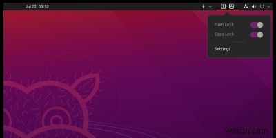 Cách bật chỉ báo phím Caps Lock trong Ubuntu 