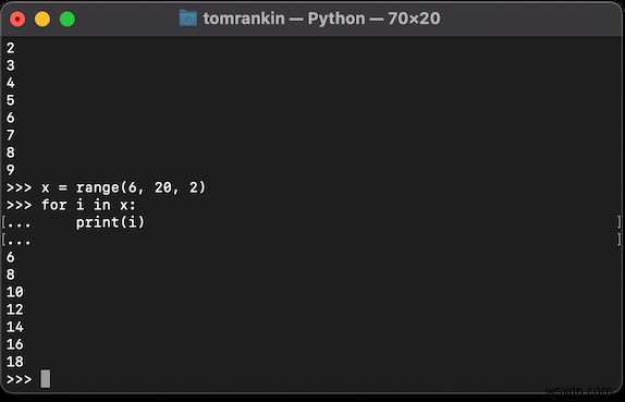 Phạm vi Python () Giải thích:Nó là gì và cách sử dụng nó 