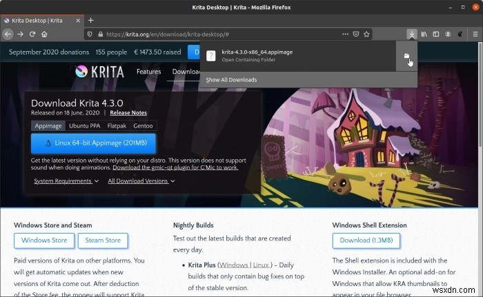 Cách cài đặt phiên bản mới nhất của Krita trong Ubuntu 