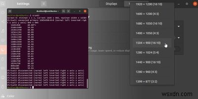 Cách thay đổi độ phân giải màn hình trong Ubuntu 