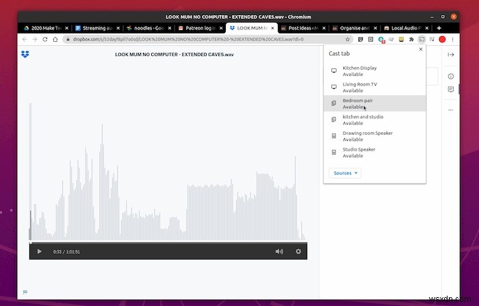 Cách truyền âm thanh từ Linux sang Chromecast và Google Home 
