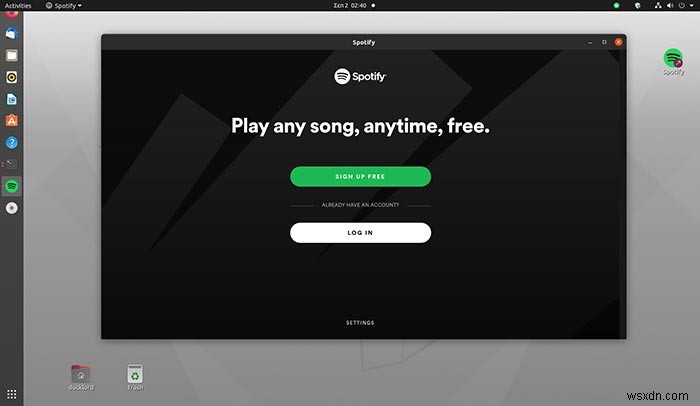 Cách thu nhỏ Spotify vào khay hệ thống trong Linux 