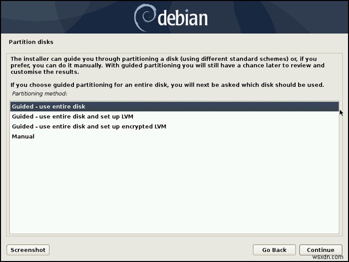 Cách cài đặt Debian qua Internet 