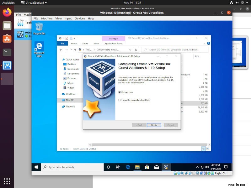 Cách cài đặt Windows trong VirtualBox trong Linux 