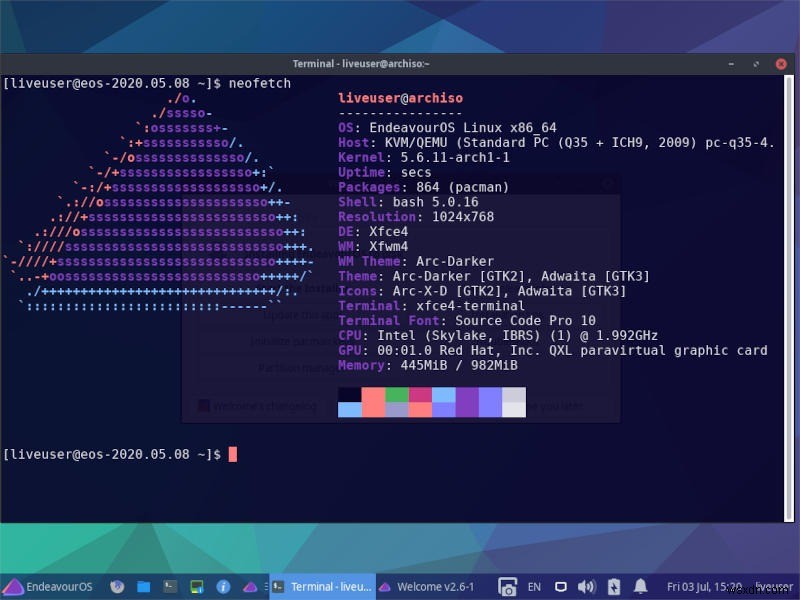 Đánh giá Xfce:Một Máy Linux Tinh gọn, Trung bình 