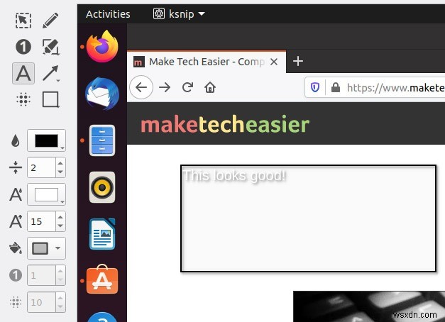Cách Chụp và Chú thích Ảnh chụp màn hình bằng Ksnip trong Linux 