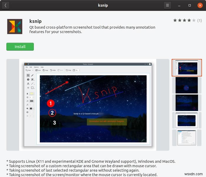 Cách Chụp và Chú thích Ảnh chụp màn hình bằng Ksnip trong Linux 