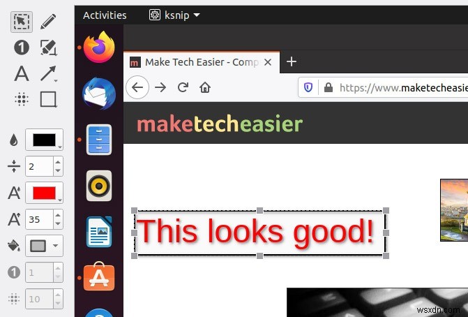 Cách Chụp và Chú thích Ảnh chụp màn hình bằng Ksnip trong Linux 