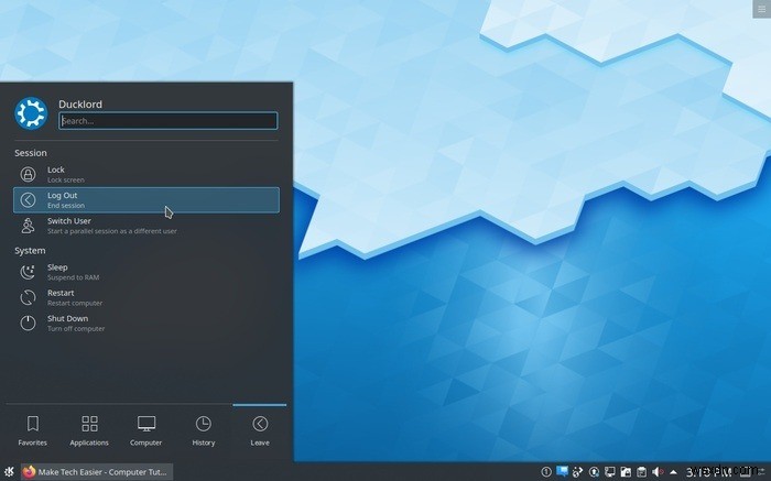 Cách chụp ảnh màn hình mà không có bóng trong KDE 