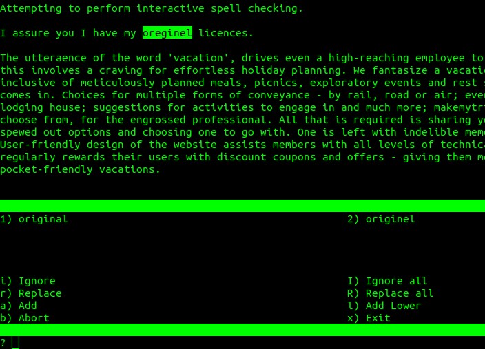 Cách thực hiện kiểm tra chính tả trong Linux Terminal 