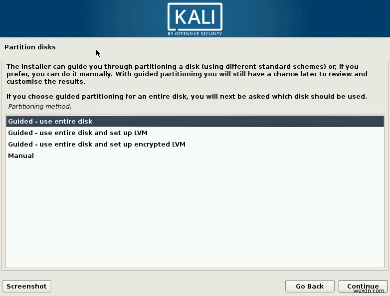 Cách cài đặt Kali Linux 