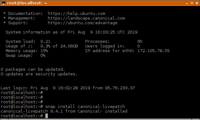 Cách tránh khởi động lại máy chủ với Ubuntu Livepatch 