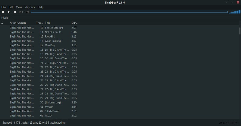 Khuếch đại Thư viện nhạc Linux của bạn với DeaDBeeF 